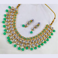 Pooja Bangles Gold Plated Crystal Stone & Beads Choker Necklace Set