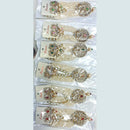 Pooja Bangles Gold Plated Kundan Stone Necklace Set