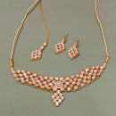 Pooja Bangles Gold Plated Crystal Stone Choker Necklace Set