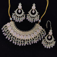 Pooja Bangles Gold Plated Kundan Stone & Meenakari Necklace Set