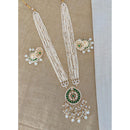 Pooja Bangles Gold Plated Kundan Stone & Pearl Necklace Set