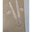 Pooja Bangles Gold Plated Kundan Stone & Pearl Necklace Set