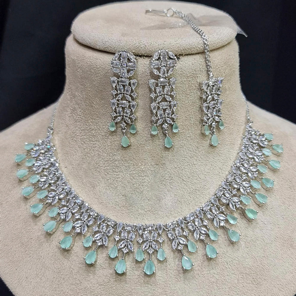 Pooja Bangles American Diamond Necklace Set