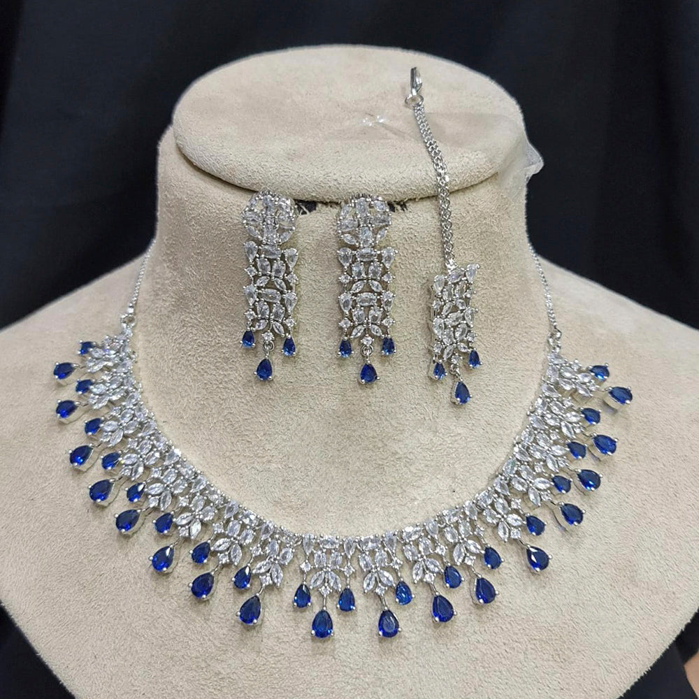 Pooja Bangles American Diamond Necklace Set