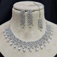 Pooja Bangles American Diamond Necklace Set