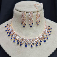 Pooja Bangles American Diamond Necklace Set