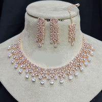 Pooja Bangles American Diamond Necklace Set