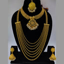 Pooja Bangles Gold Plated Kundan Stone Bridal Set