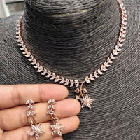 Pooja Bangles American Diamond Necklace Set