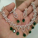 Pooja Bangles American Diamond Necklace Set
