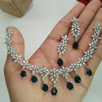 Pooja Bangles American Diamond Necklace Set