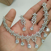 Pooja Bangles American Diamond Necklace Set