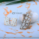 Pooja Bangles Gold Plated Ad Stone Pendant Set