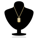 Mahi Gold Plated Anchor Dog Tag Locket For Men