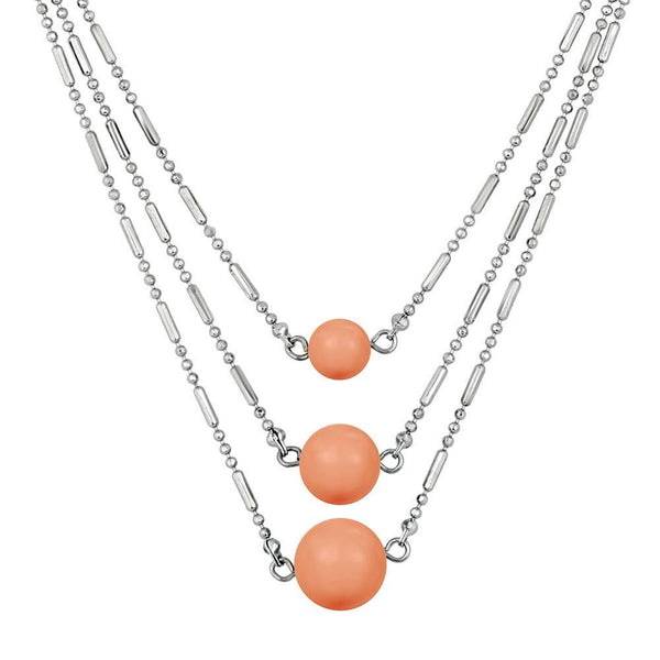 Mahi Designer Multilayered chain Beads Neckace