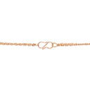 Mahi Rosegold Plated Stylish Fashionable Multilayer Chain Charm Pendants Necklace (PS1101761Z)