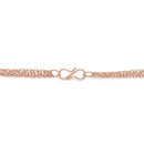 Mahi Rose Gold Plated Stylish Fashionable Multilayer Chain Charm Pendants Necklace (PS1101762Z)