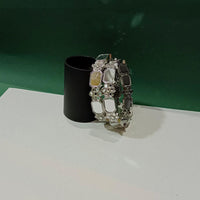 Pooja Bangles Oxidised Plated Mirror Work Designer Bangles Set