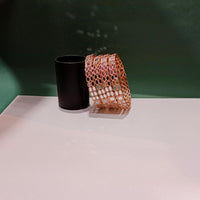 Pooja Bangles Rose Gold Plated Mirror Work Designer Bangles Set