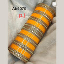 Pooja Bangles Gold Plated Acrylic Wedding Bangles Set