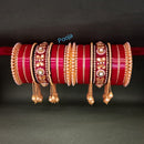 Pooja Bangles Gold Plated Bridal Bangles Set