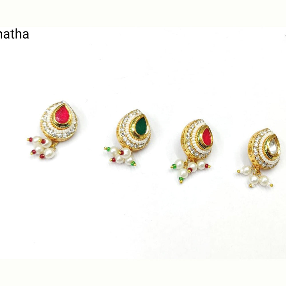 Pooja Bangles Gold Plated Nose Pin