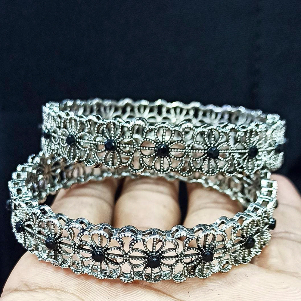 Pooja Bangles Oxidised Floral Bangles Kada Set