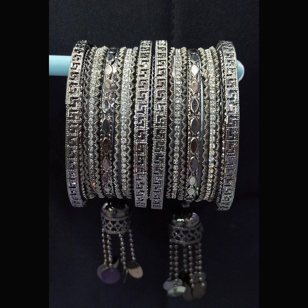 Pooja Bangles Oxidised Stylish Bangles Set