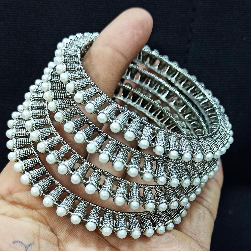 Pooja Bangles Oxidised Stylish Bangles Set