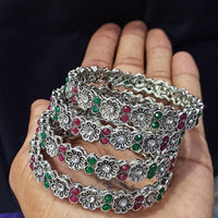 Pooja Bangles Oxidised Stylish Bangles Set