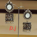 Pooja Bangles Oxidized Plated Dangler Earrings