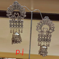 Pooja Bangles Oxidized Jhumka Earrings