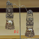 Pooja Bangles Oxidized Jhumka Earrings