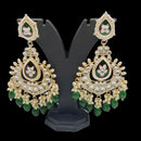 Pooja Bangles Gold Plated Kundan And Meenakari Earrings