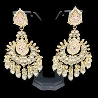 Pooja Bangles Gold Plated Kundan And Meenakari Earrings