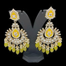 Pooja Bangles Gold Plated Kundan And Meenakari Earrings