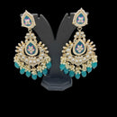 Pooja Bangles Gold Plated Kundan And Meenakari Earrings