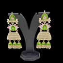 Pooja Bangles Kundan & Meenakari Earrings