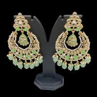 Pooja Bangles Kundan Dangler Earrings