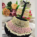 Pooja Bangles Gold Plated Kundan & Pearl Choker Necklace Set