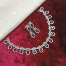 Pooja Bangles Gold Plated American Diamond Necklace Set