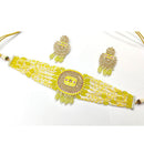 Pooja Bangles Beads And Pearl Choker Necklace Set