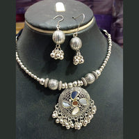 Pooja Bangles Navratri Special Oxidised Necklace Set