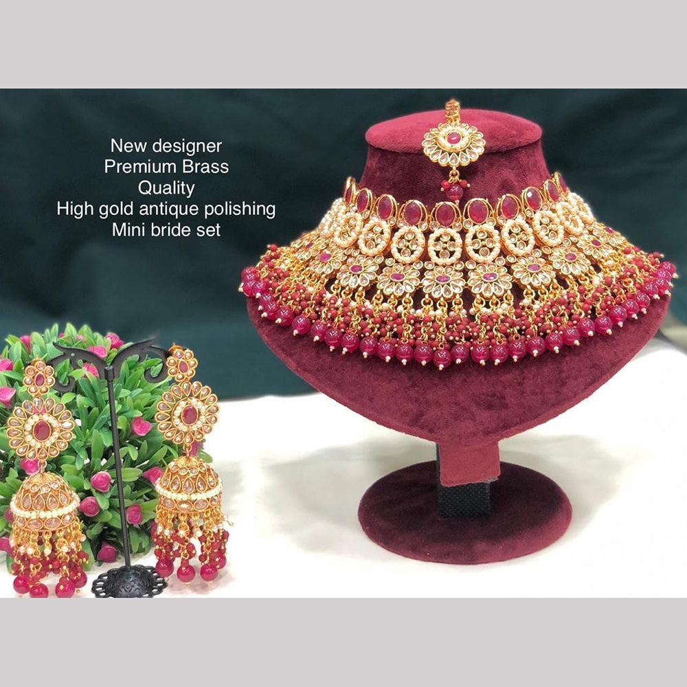 Pooja Bangles Gold Plated Designer Necklace Set