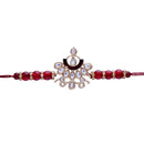 Etnico Gold Plated Ethnic Designer Enamel Pearl Beads Rakhi Bracelet for Brother/Men (R066M)