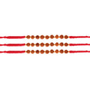 Etnico Ethnic Rudraksha Rakhi Bracelet for Men/Brother/ (R722-3) (Pack of 3 Pcs)