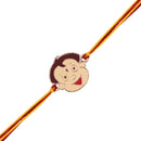 Mahi Rose Gold Plated Cartoon Rakhi for Kids with Meena Work Enamel (RA1100660Z)