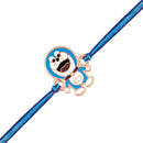 Mahi Rose Gold Plated Cartoon Rakhi for Kids with Meena Work Enameled (RA1100665Z)