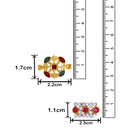 Mahi Combo of 2 Designer  Multicolor Crystals Rakhi's for Brother (RCO1105252G)