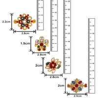 Mahi Combo of 4 Designer  Multicolor Crystals Rakhi's for Brother (RCO1105255G)